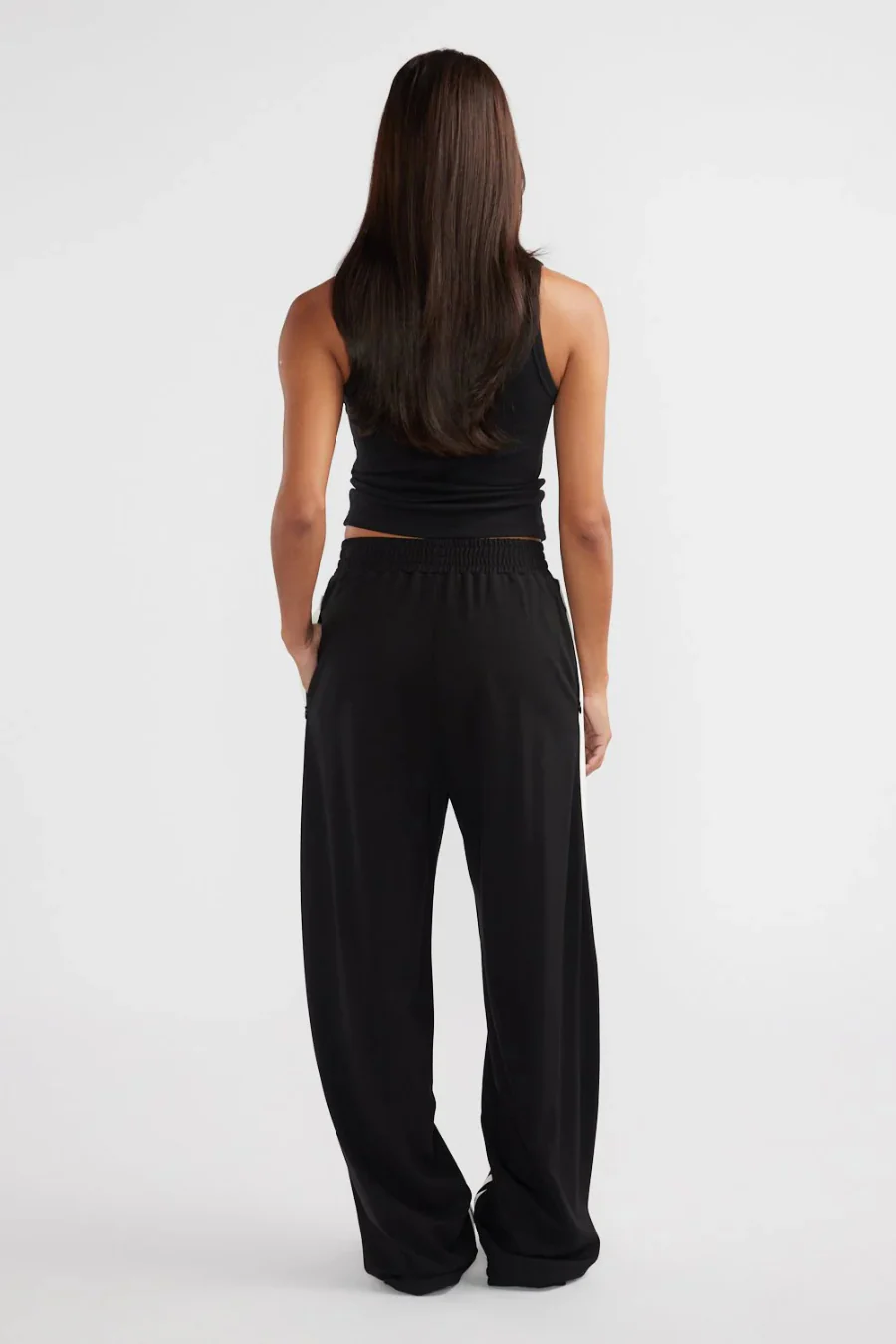 Valentina Stripe Pant Black/ Off White - Image 4