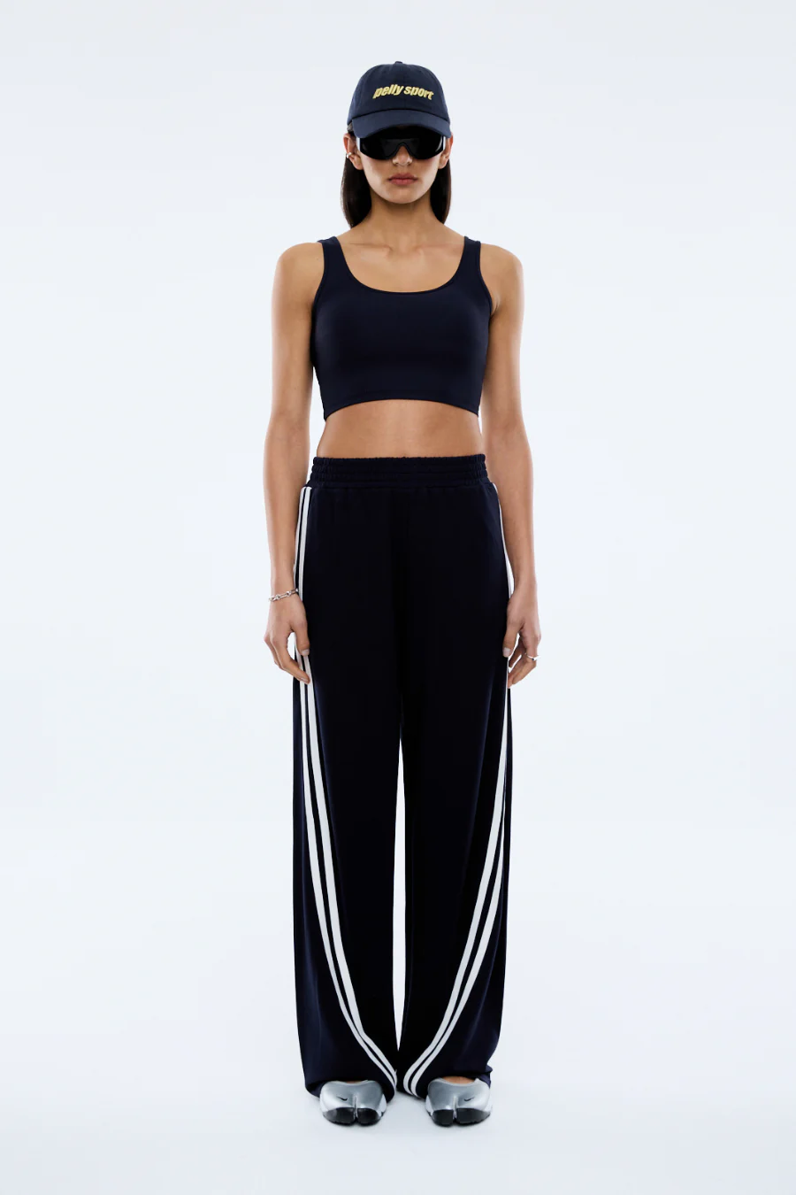 Valentina Stripe Pant Navy