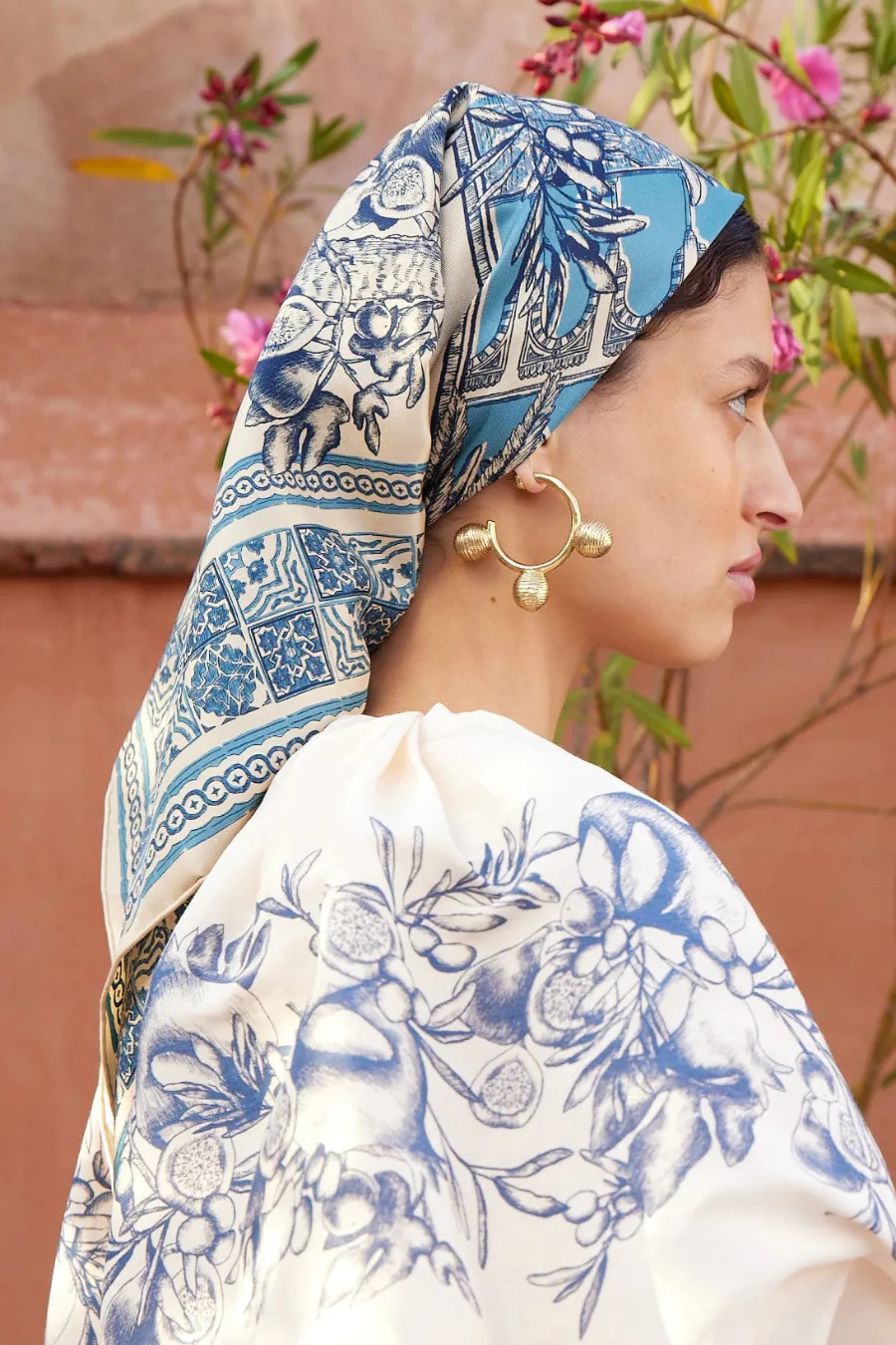 Villa Romantica Silk Scarf Multi - Image 2