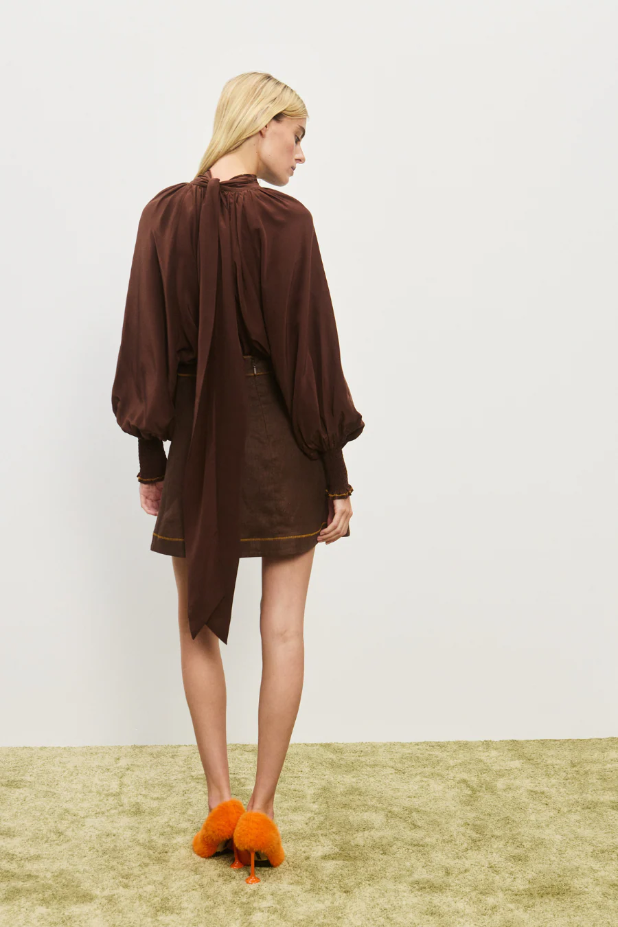 Vito Blouse Chocolate - Image 2