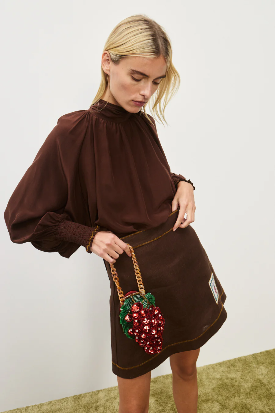 Vito Blouse Chocolate - Image 3