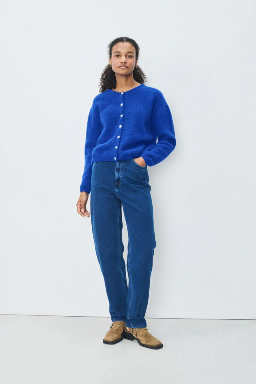 Vitow Cardigan Royal Blue - Image 3