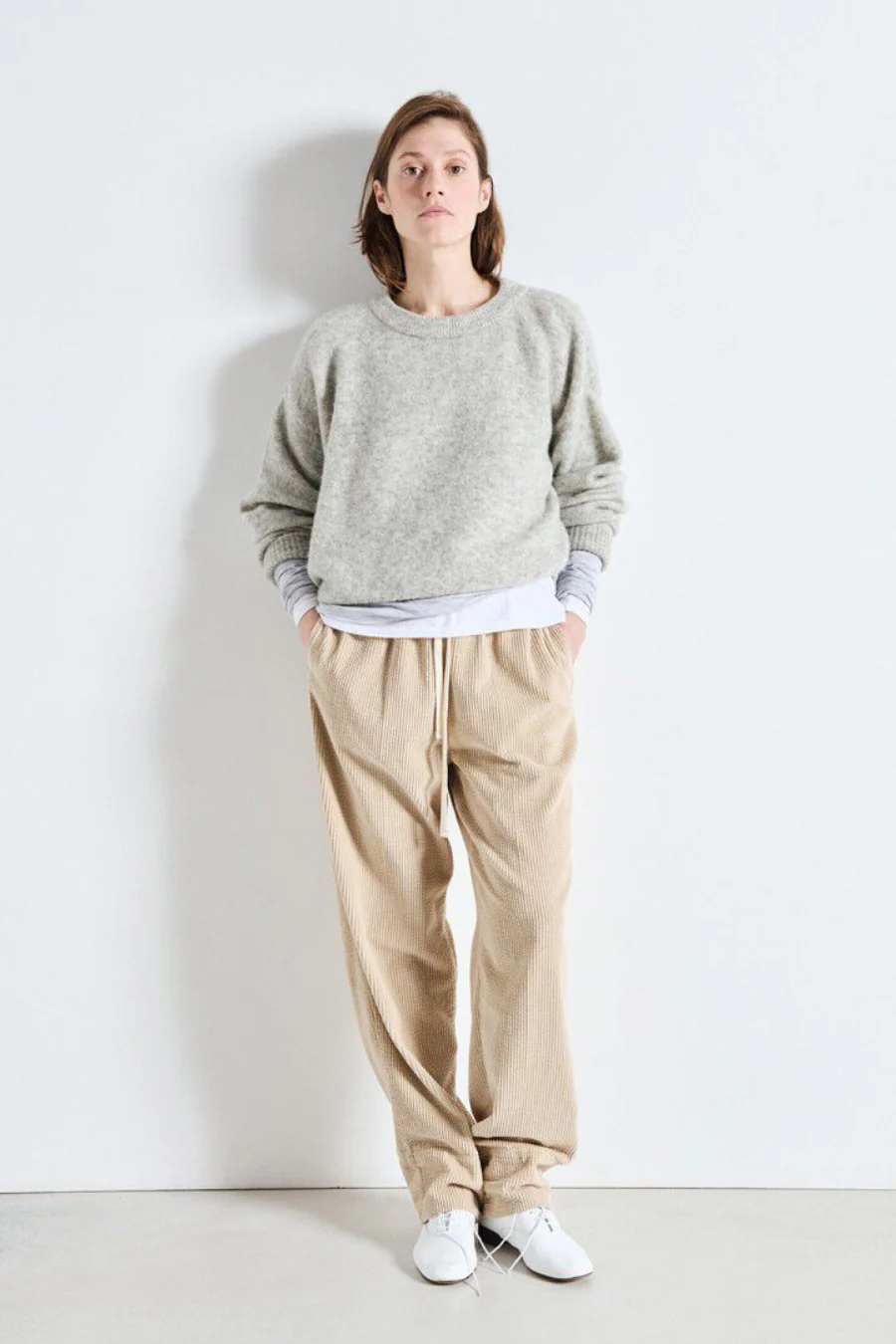 Vitow Jumper Light Grey Melange - Image 3