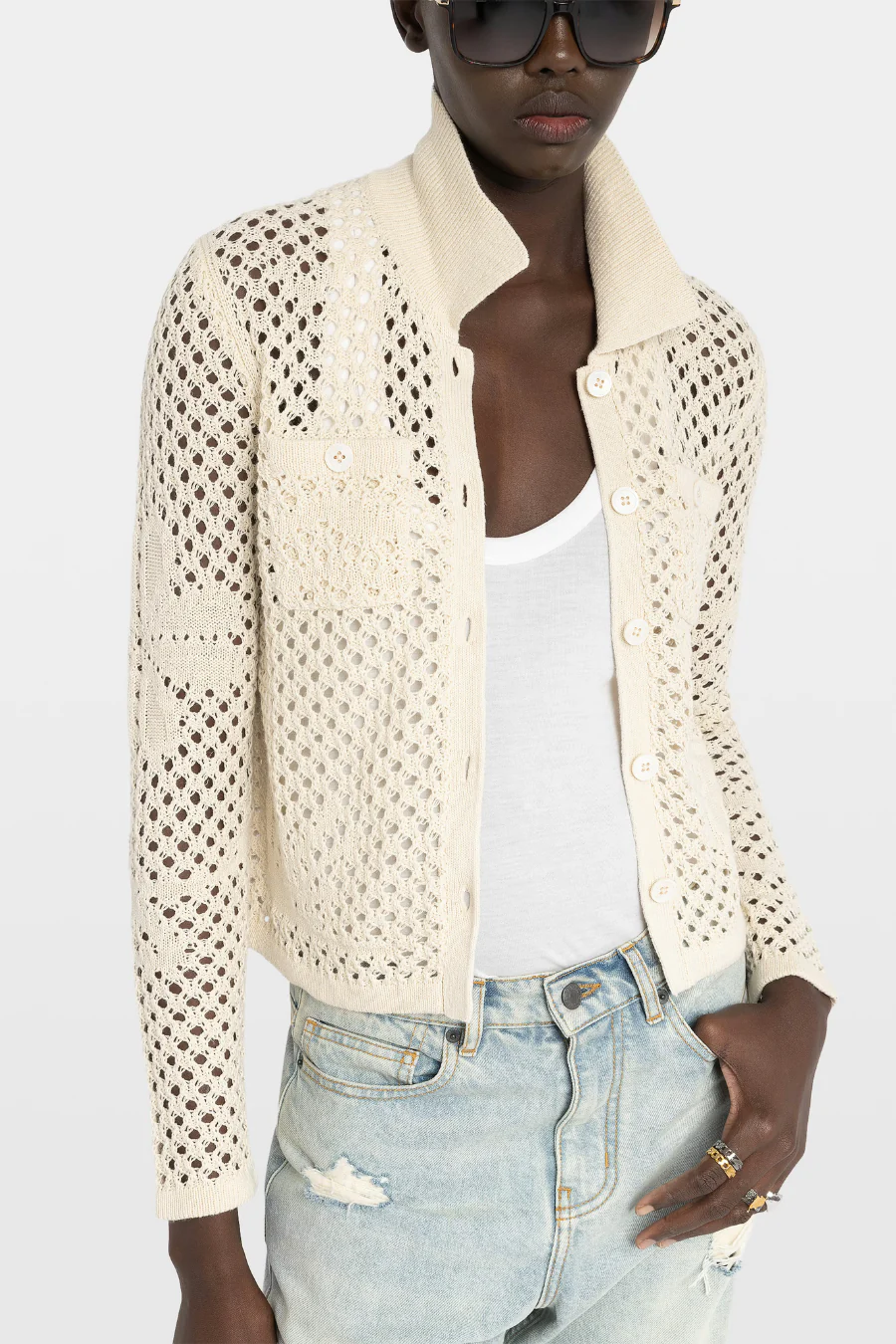 Voltyz Cardigan Ecru - Image 4