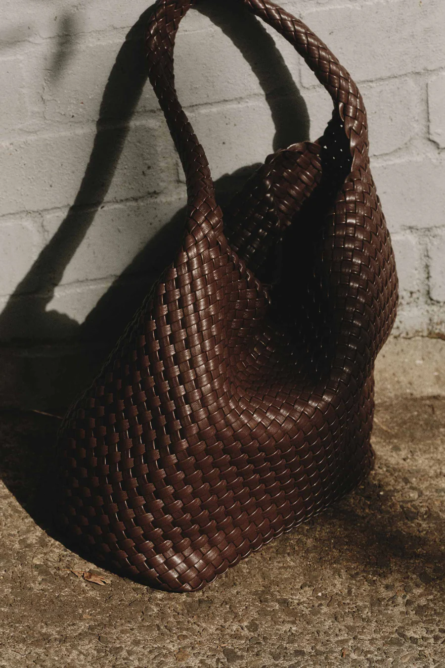 Woven Large Tote Brown - Image 2