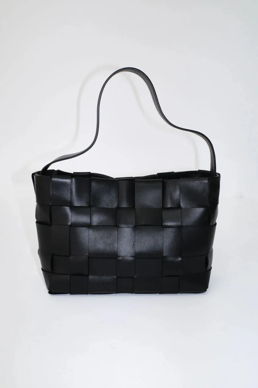 Woven Mini Tote Black - Image 2