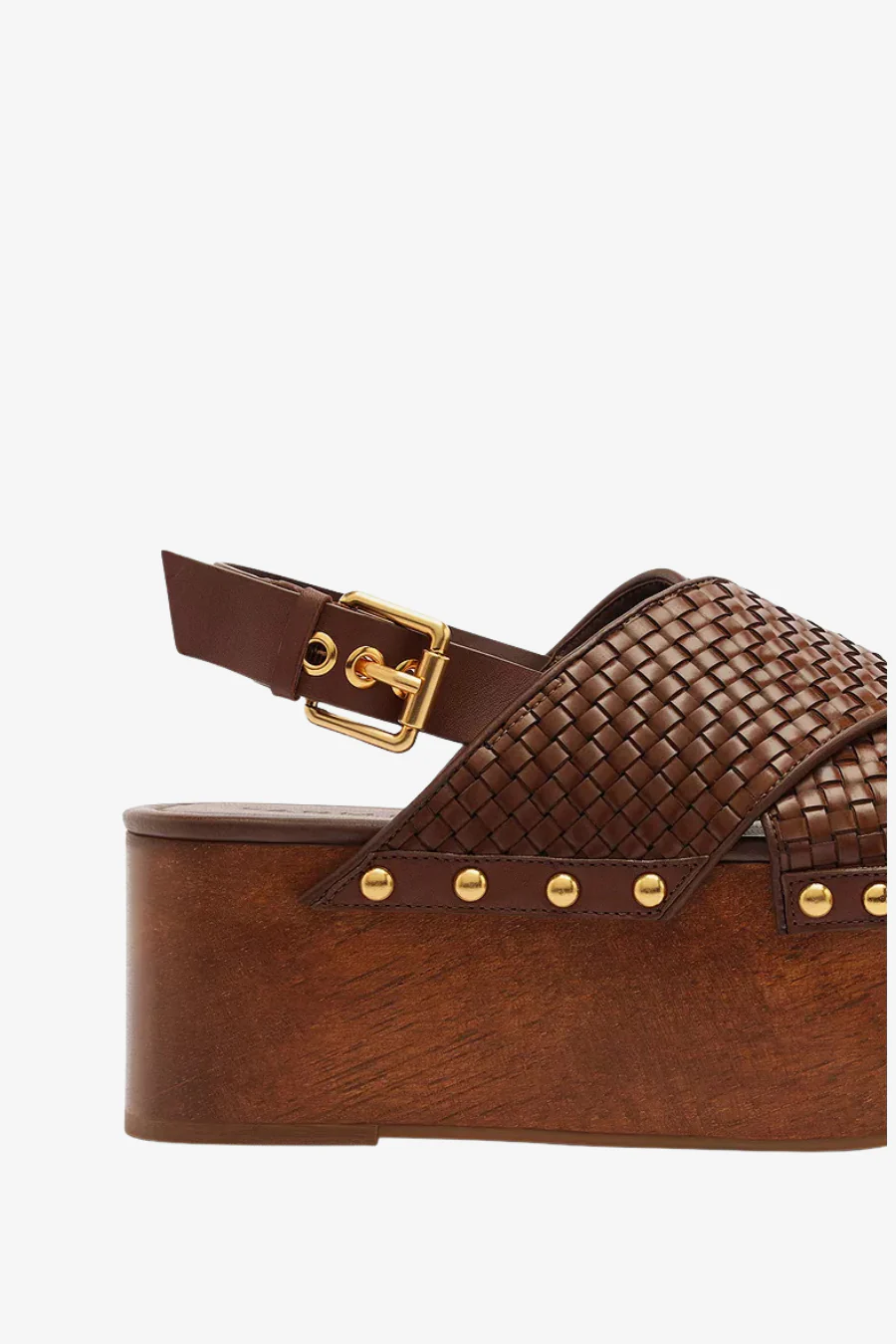 Woven Platform Sandal Walnut - Image 5