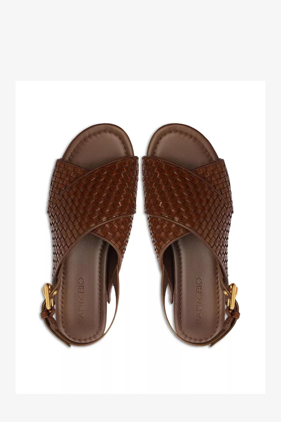 Woven Platform Sandal Walnut - Image 6