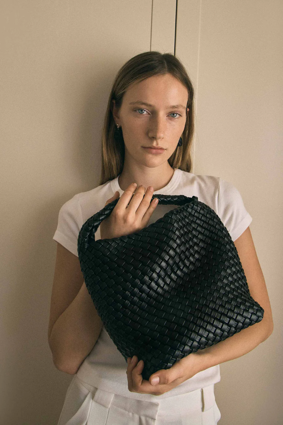 Woven Small Tote Black - Image 2