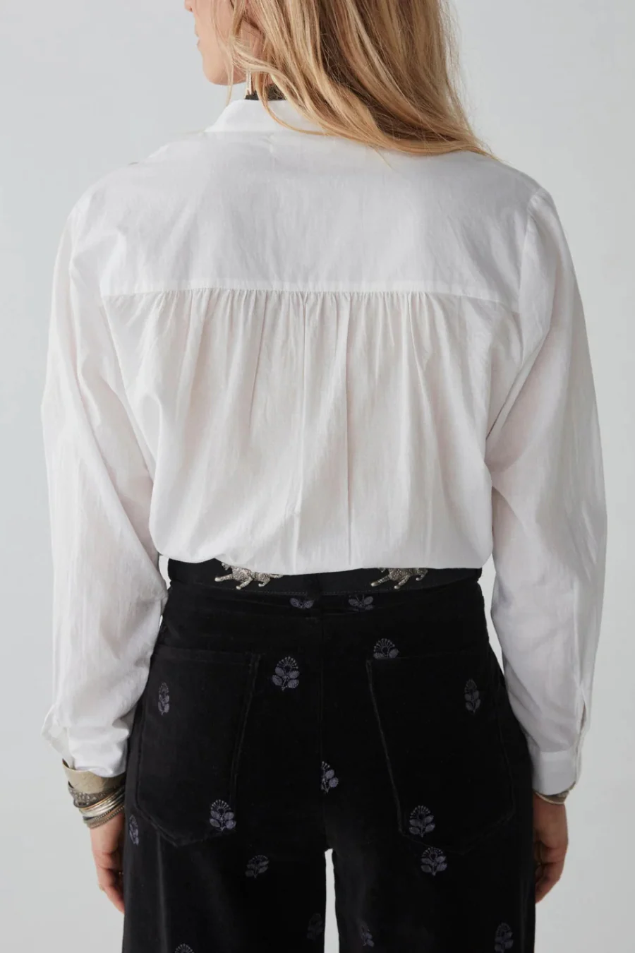 Yves Blouse Tuxedo Off White - Image 2