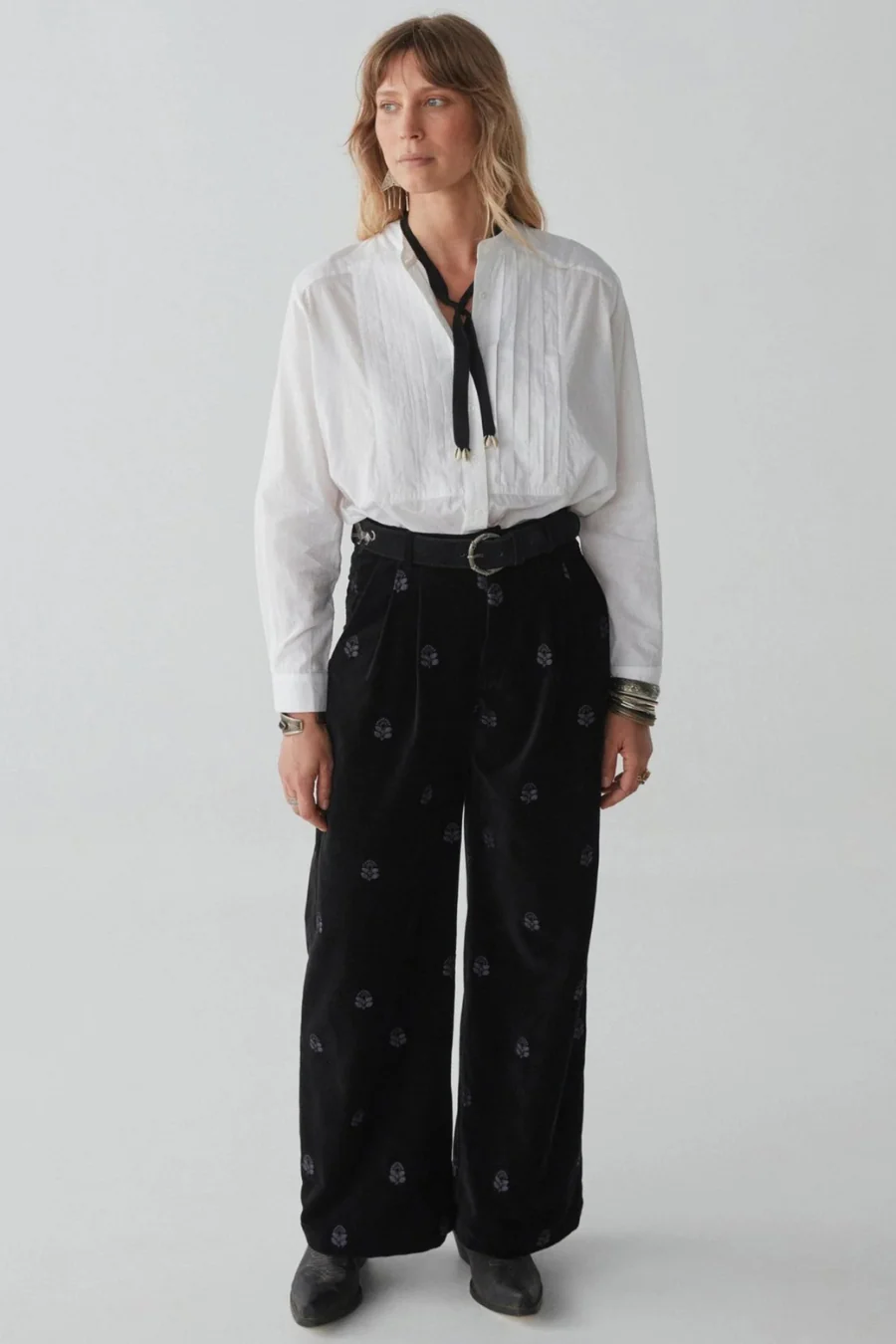 Yves Blouse Tuxedo Off White - Image 3
