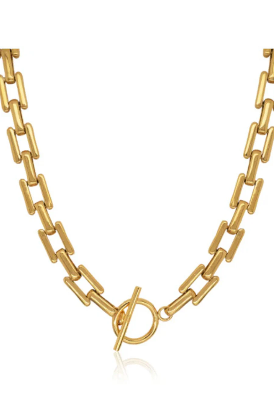 Zaha Toggle Necklace Gold