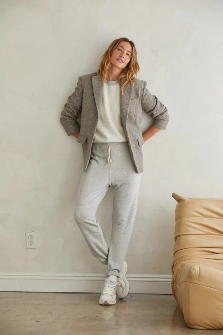 Ziggy Cotton Fleece Crew Heather Grey - Image 3